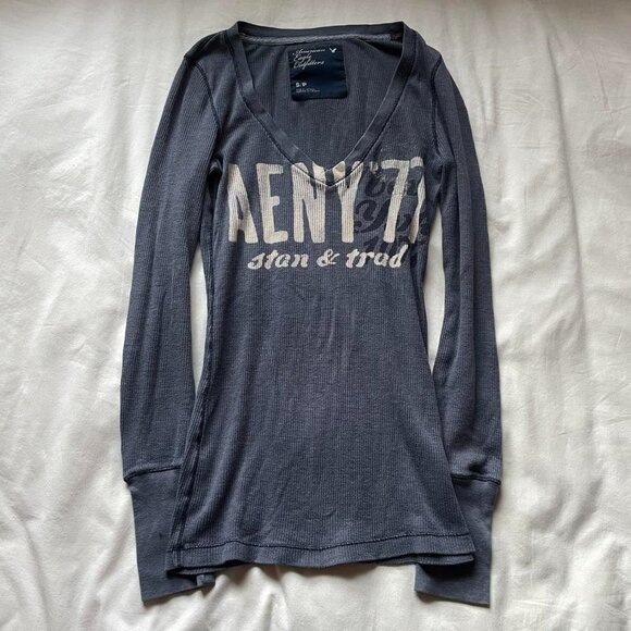 Y2K American Eagle Outfitters Long Sleeve Top - Picture 1 of 7